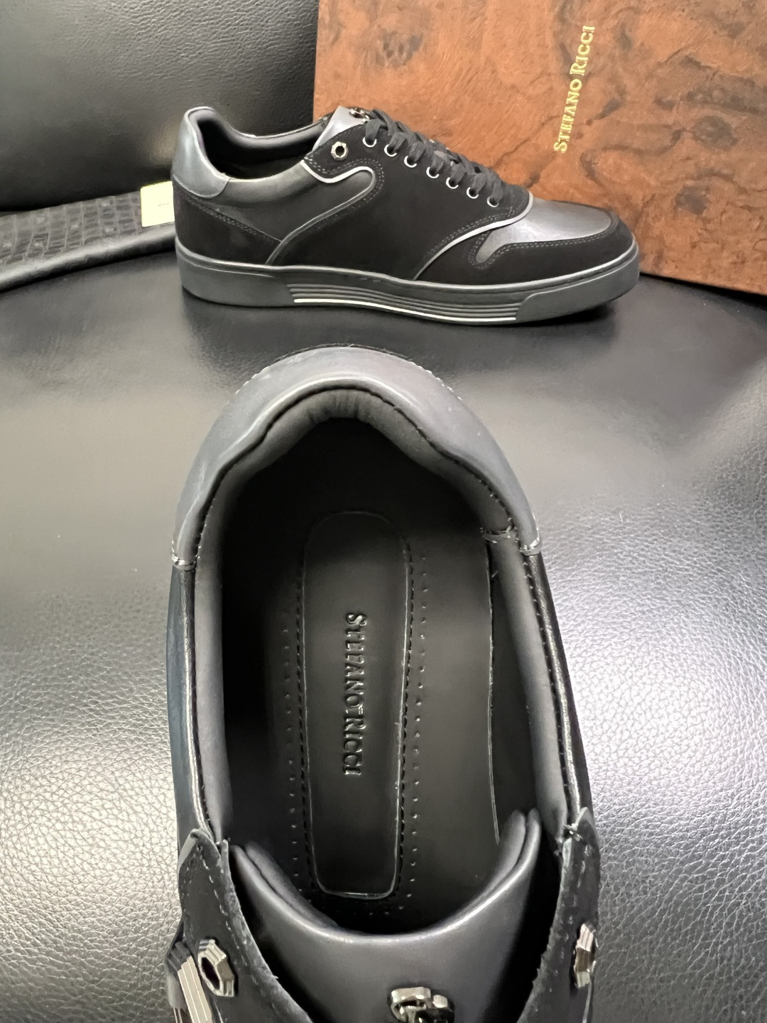StefanoRicci 高品质 顶级工艺品 史蒂芬 劳尼治 专柜新品同步，鞋面意大利进口牛皮面料，进口