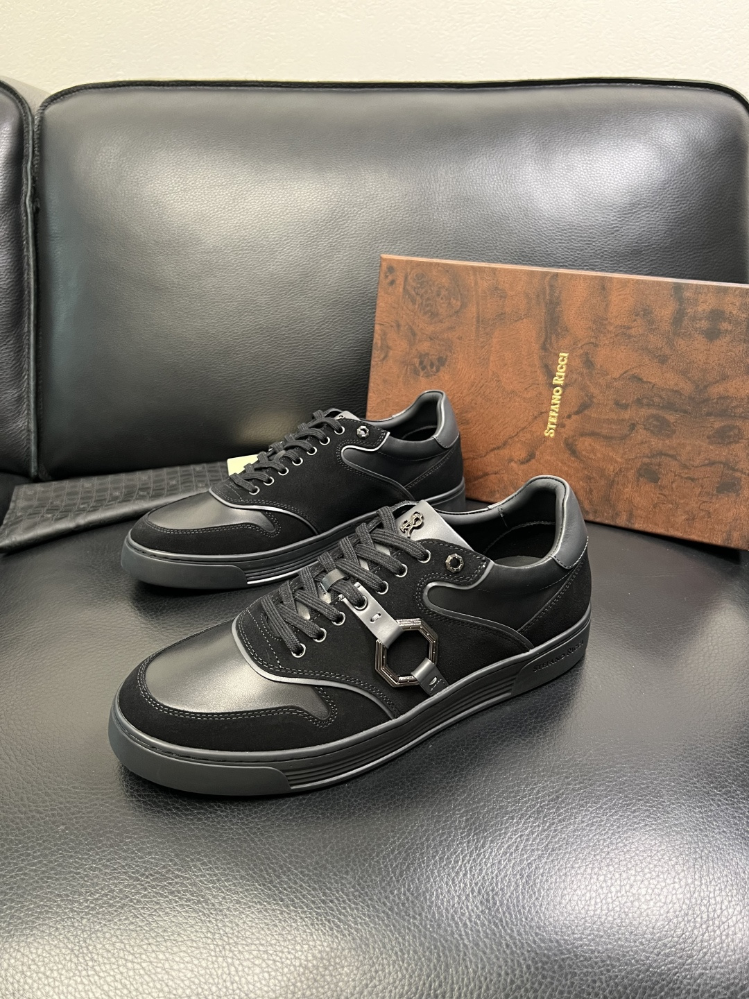 StefanoRicci 高品质 顶级工艺品 史蒂芬 劳尼治 专柜新品同步，鞋面意大利进口牛皮面料，进口