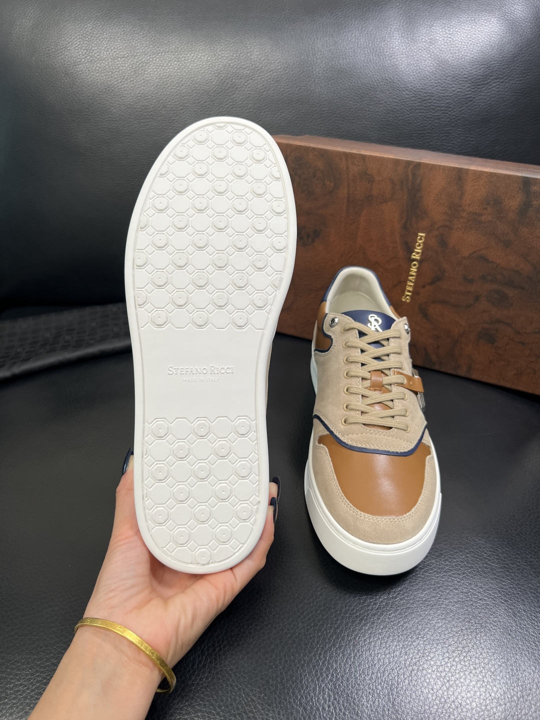 StefanoRicci 高品质 顶级工艺品 史蒂芬 劳尼治 专柜新品同步，鞋面意大利进口牛皮面料，进口