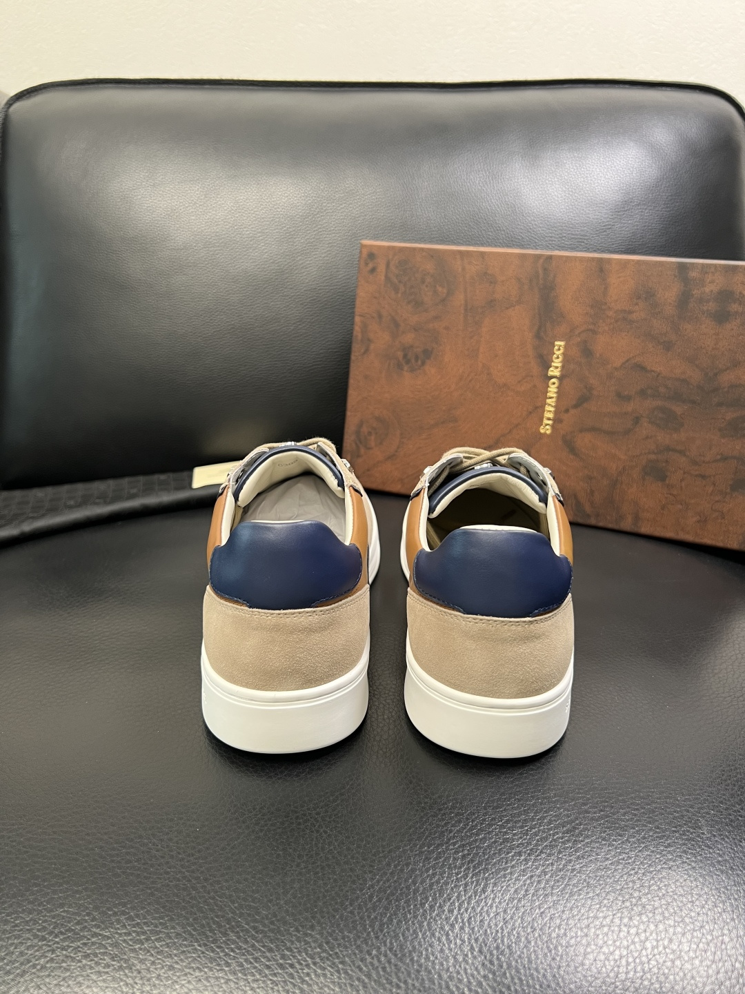 StefanoRicci 高品质 顶级工艺品 史蒂芬 劳尼治 专柜新品同步，鞋面意大利进口牛皮面料，进口