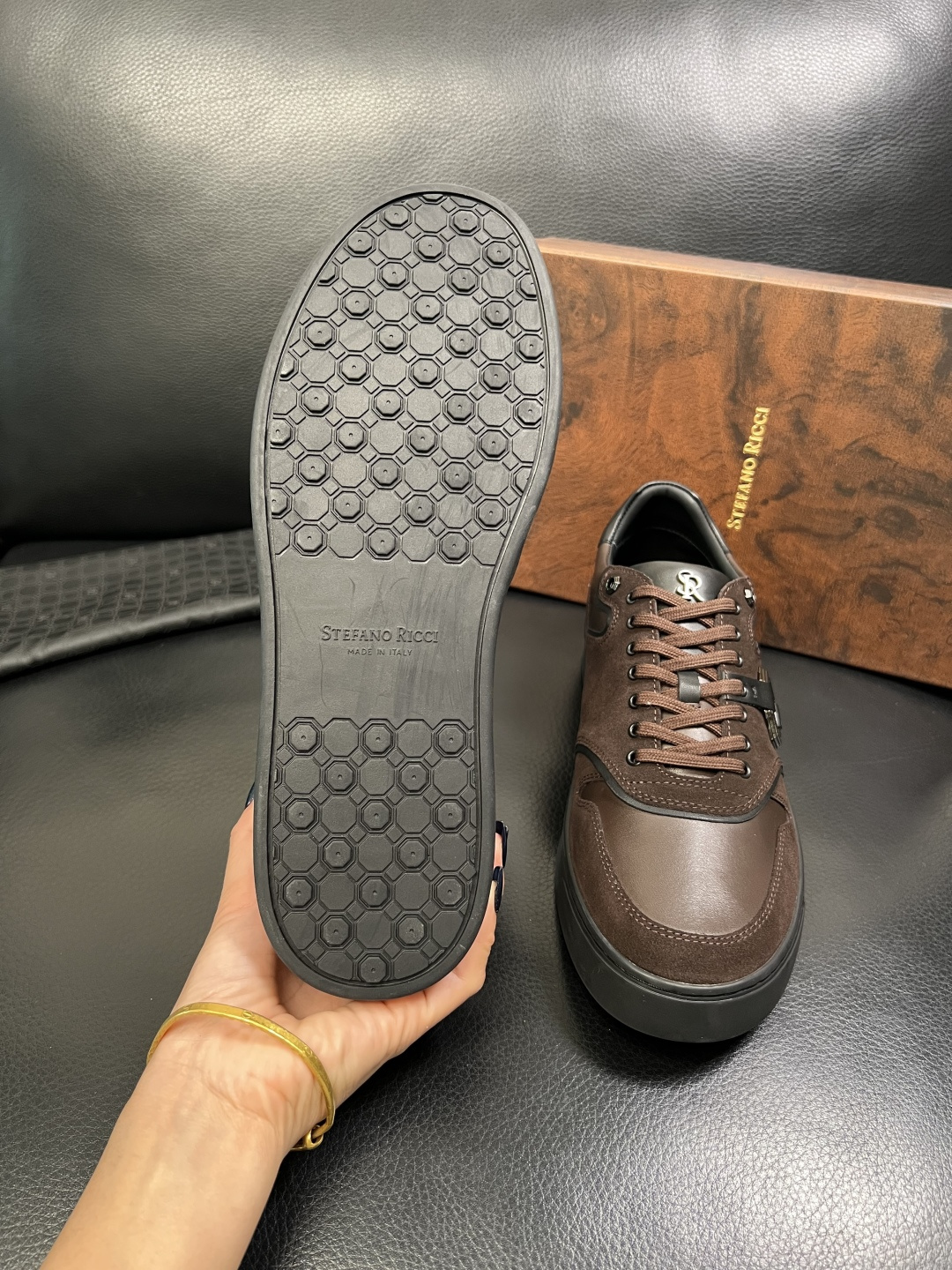 StefanoRicci 高品质 顶级工艺品 史蒂芬 劳尼治 专柜新品同步，鞋面意大利进口牛皮面料，进口