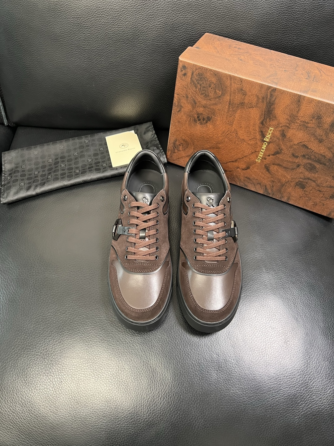 StefanoRicci 高品质 顶级工艺品 史蒂芬 劳尼治 专柜新品同步，鞋面意大利进口牛皮面料，进口