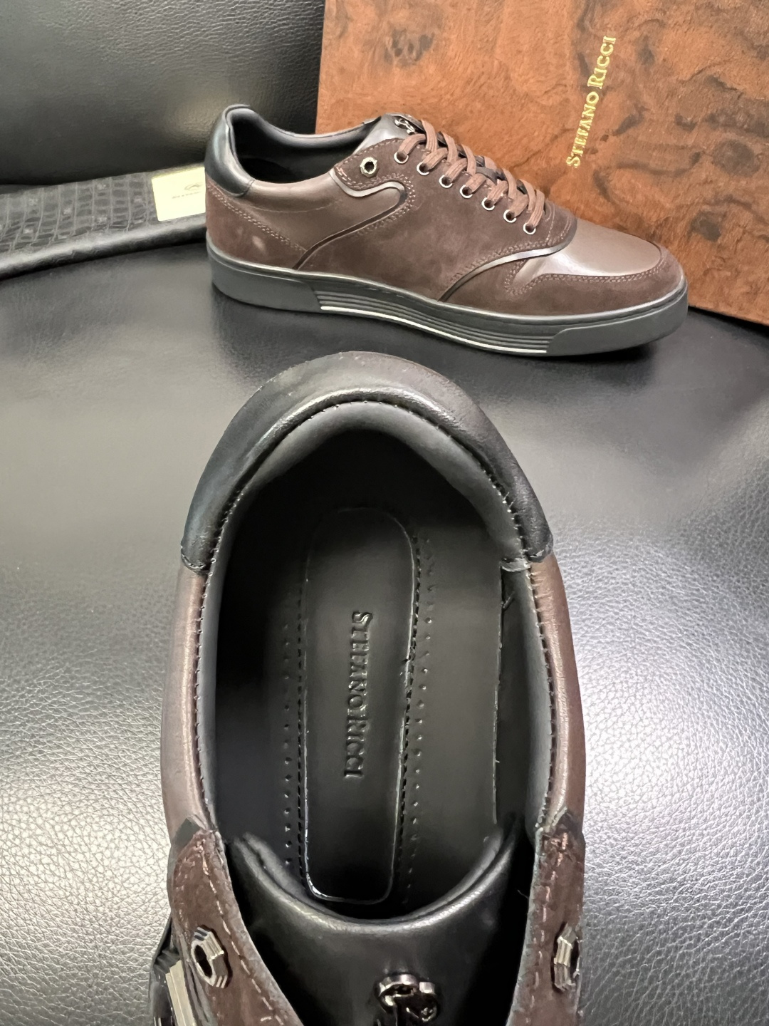 StefanoRicci 高品质 顶级工艺品 史蒂芬 劳尼治 专柜新品同步，鞋面意大利进口牛皮面料，进口