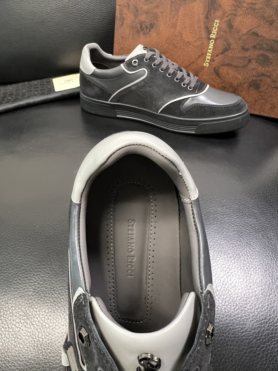 StefanoRicci 高品质 顶级工艺品 史蒂芬 劳尼治 专柜新品同步，鞋面意大利进口牛皮面料，进口