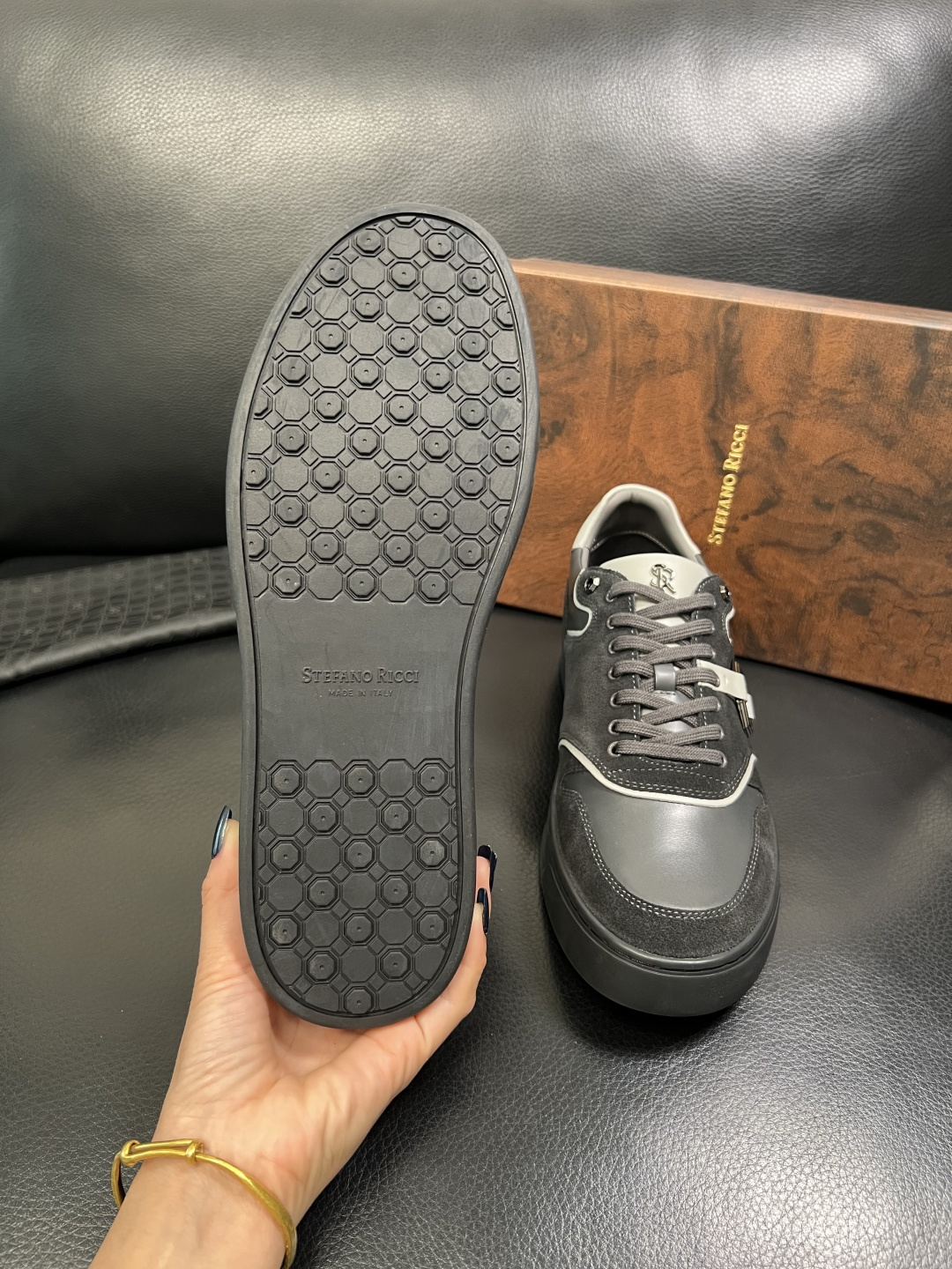 StefanoRicci 高品质 顶级工艺品 史蒂芬 劳尼治 专柜新品同步，鞋面意大利进口牛皮面料，进口