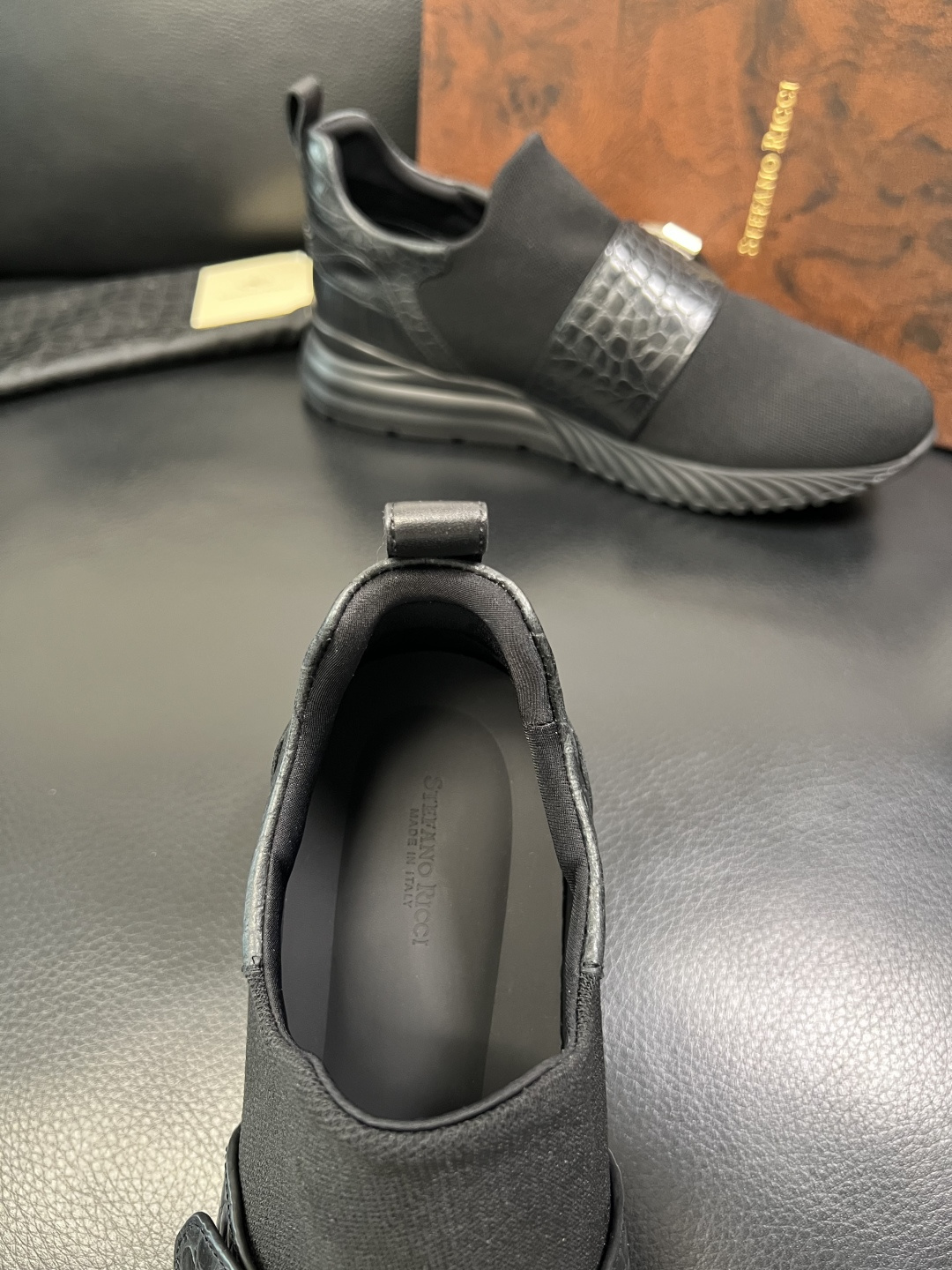 StefanoRicci 高品质 顶级工艺品 史蒂芬 劳尼治 专柜新品同步，鞋面意大利进口牛皮面料，进口