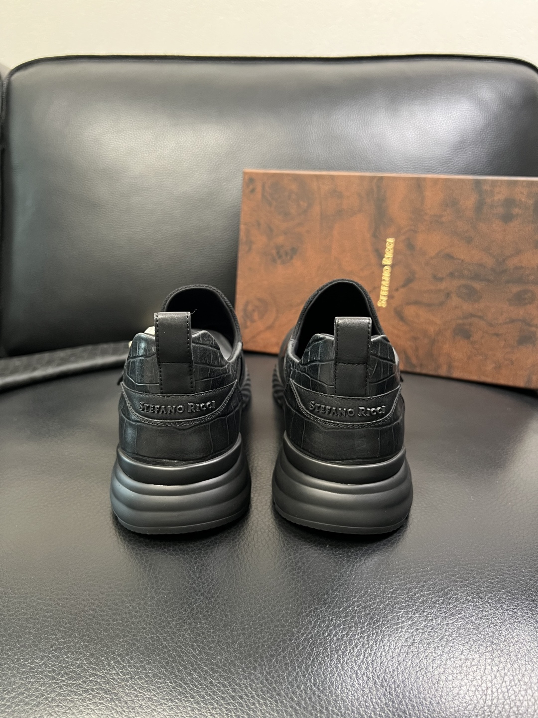 StefanoRicci 高品质 顶级工艺品 史蒂芬 劳尼治 专柜新品同步，鞋面意大利进口牛皮面料，进口