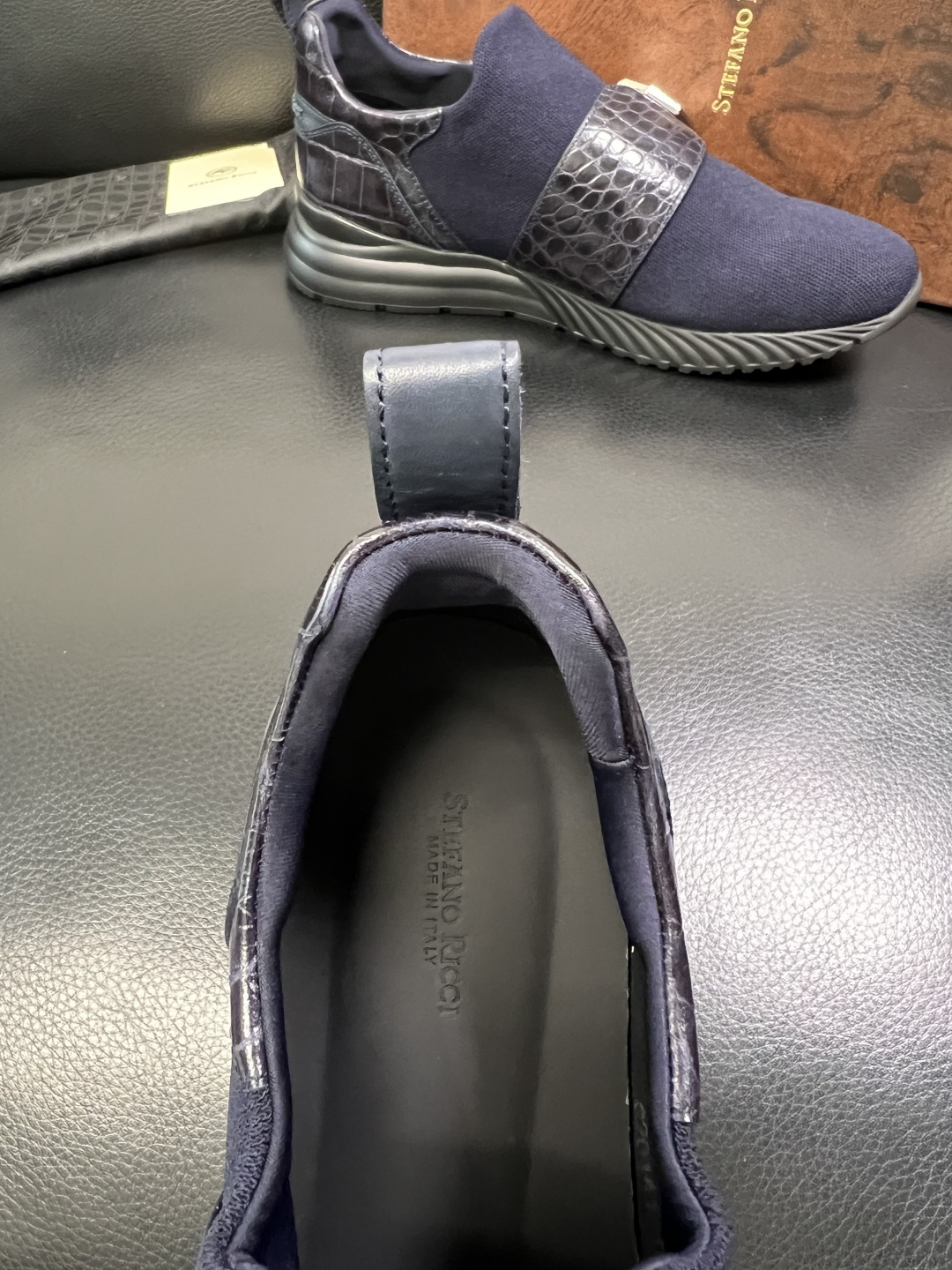 StefanoRicci 高品质 顶级工艺品 史蒂芬 劳尼治 专柜新品同步，鞋面意大利进口牛皮面料，进口