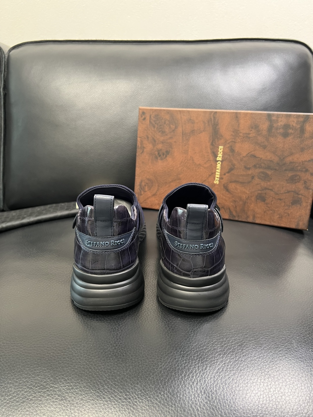 StefanoRicci 高品质 顶级工艺品 史蒂芬 劳尼治 专柜新品同步，鞋面意大利进口牛皮面料，进口