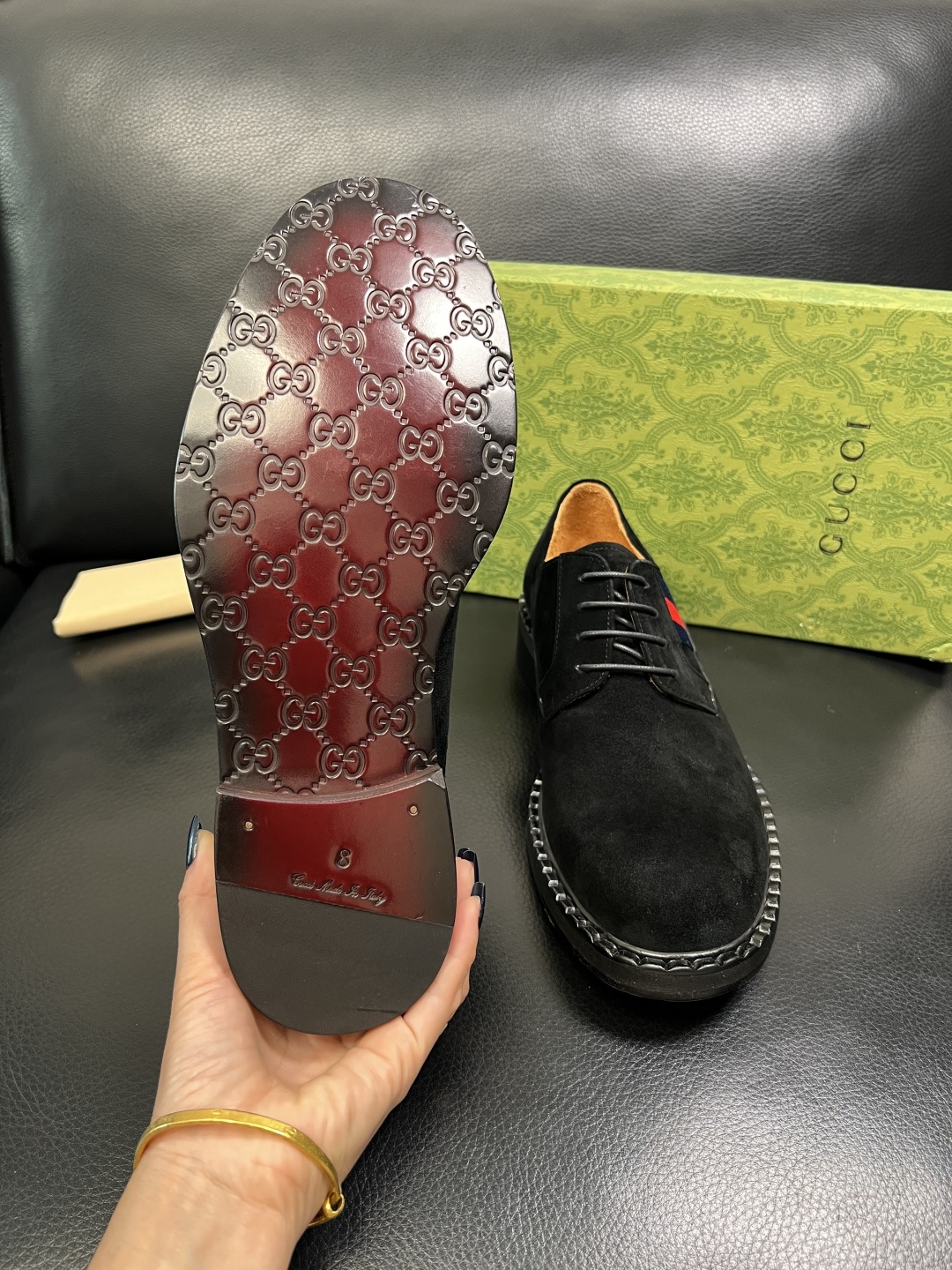 Gucci 高品质 顶级工艺品 古奇 皮鞋系列专柜同步 原厂配置，意大利进口原版牛皮，进口水染牛里 ，鞋