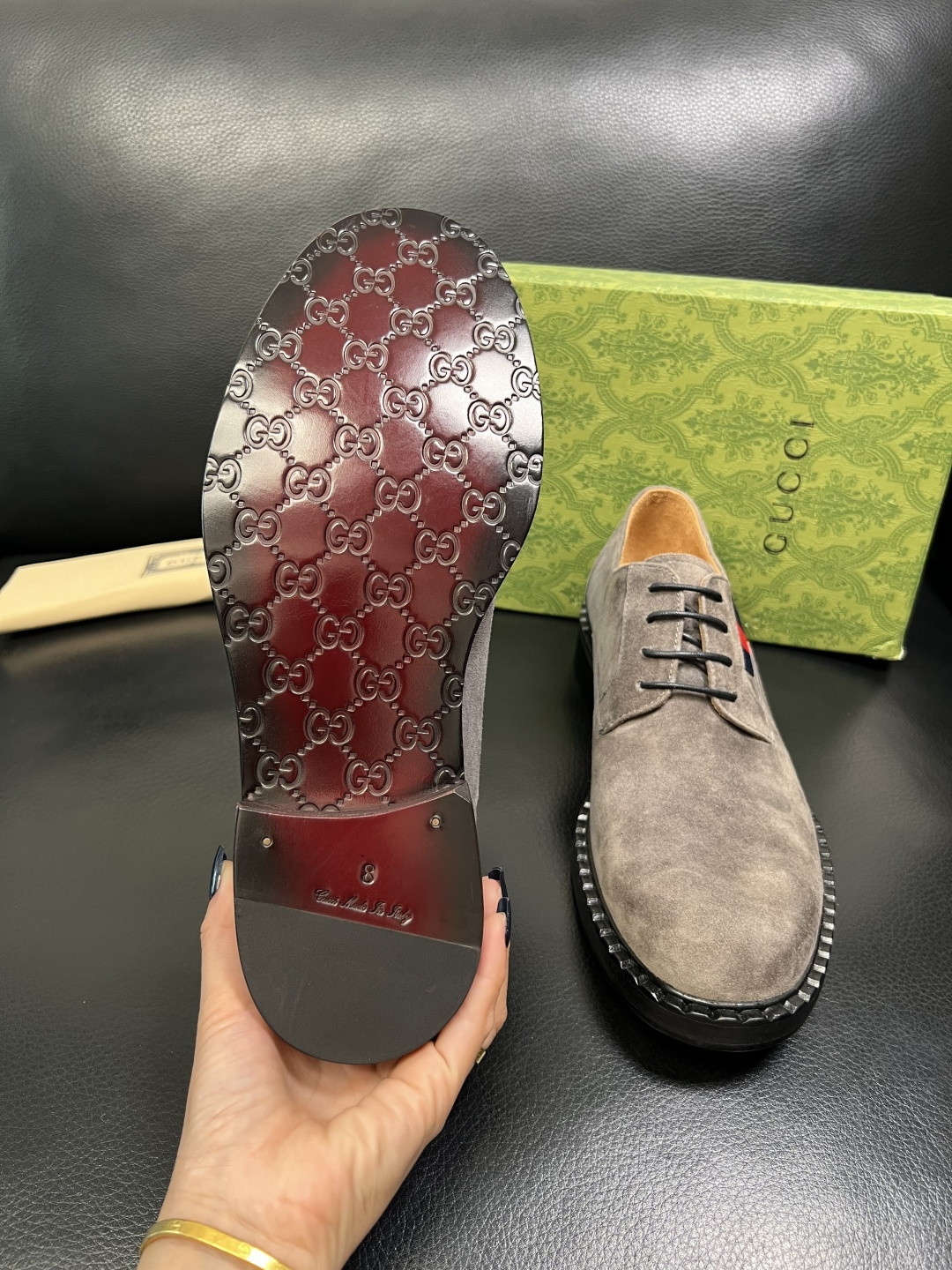 Gucci 高品质 顶级工艺品 古奇 皮鞋系列专柜同步 原厂配置，意大利进口原版牛皮，进口水染牛里 ，鞋