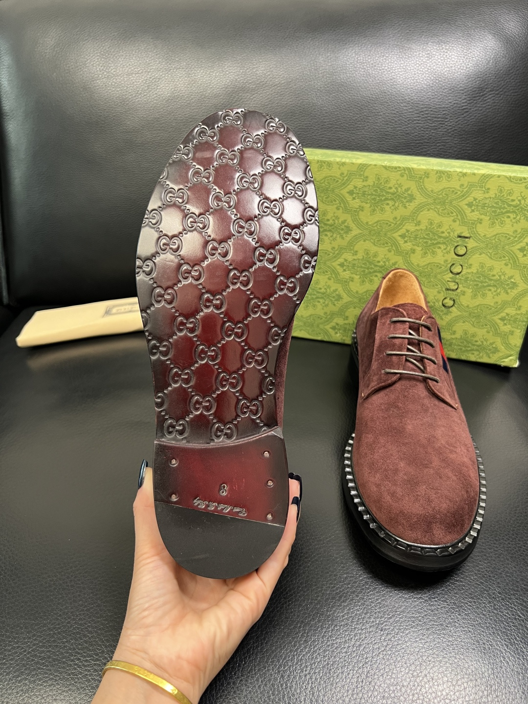 Gucci 高品质 顶级工艺品 古奇 皮鞋系列专柜同步 原厂配置，意大利进口原版牛皮，进口水染牛里 ，鞋