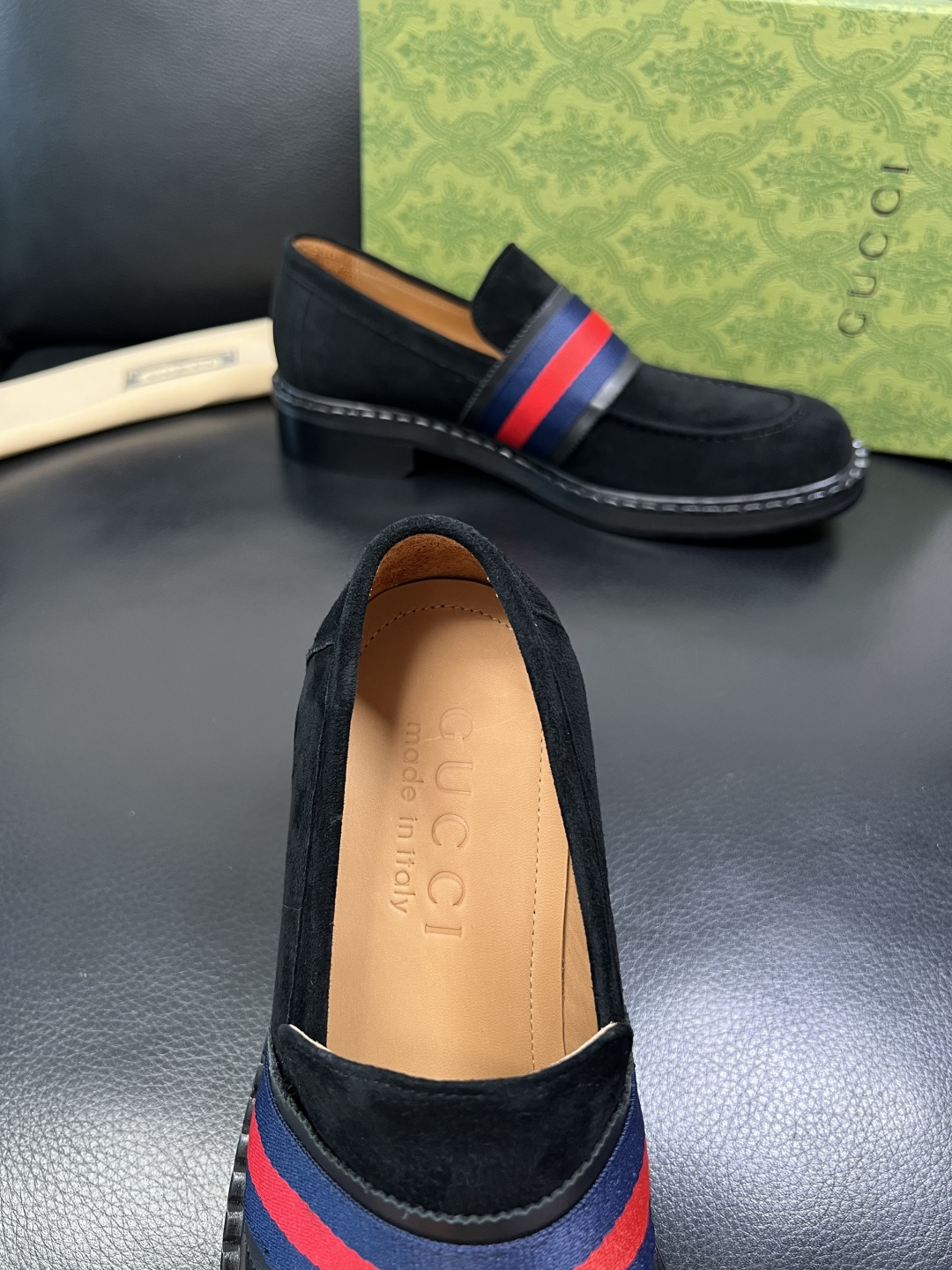 Gucci 高品质 顶级工艺品 古奇 皮鞋系列专柜同步 原厂配置，意大利进口原版牛皮，进口水染牛里 ，鞋