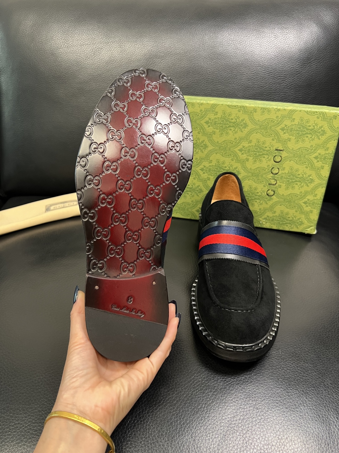 Gucci 高品质 顶级工艺品 古奇 皮鞋系列专柜同步 原厂配置，意大利进口原版牛皮，进口水染牛里 ，鞋