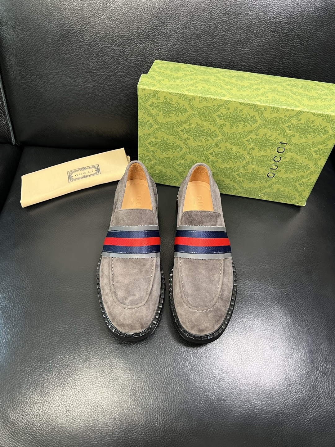 Gucci 高品质 顶级工艺品 古奇 皮鞋系列专柜同步 原厂配置，意大利进口原版牛皮，进口水染牛里 ，鞋