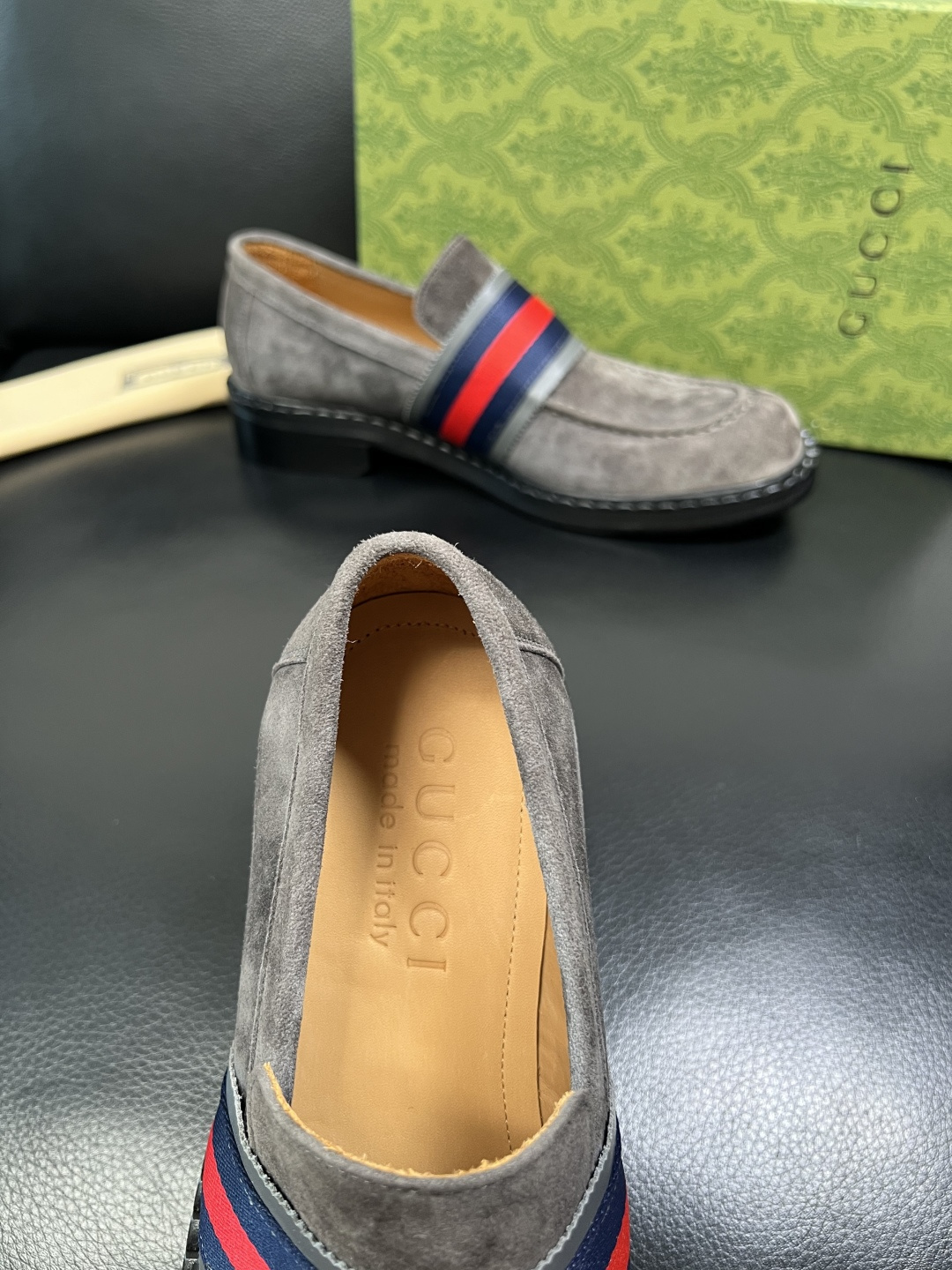 Gucci 高品质 顶级工艺品 古奇 皮鞋系列专柜同步 原厂配置，意大利进口原版牛皮，进口水染牛里 ，鞋