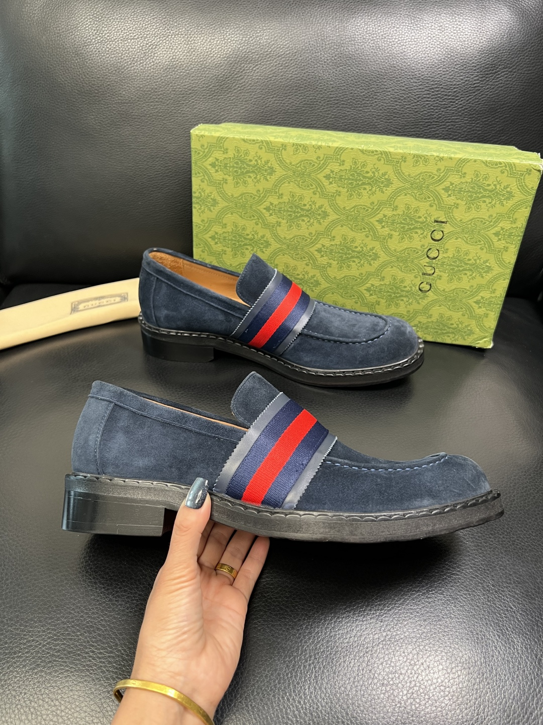 Gucci 高品质 顶级工艺品 古奇 皮鞋系列专柜同步 原厂配置，意大利进口原版牛皮，进口水染牛里 ，鞋