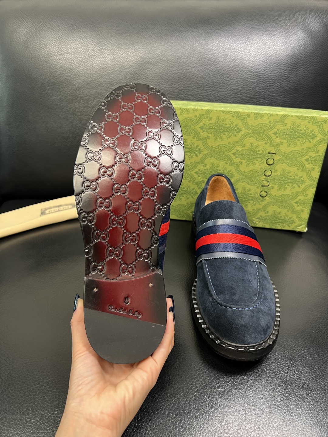 Gucci 高品质 顶级工艺品 古奇 皮鞋系列专柜同步 原厂配置，意大利进口原版牛皮，进口水染牛里 ，鞋
