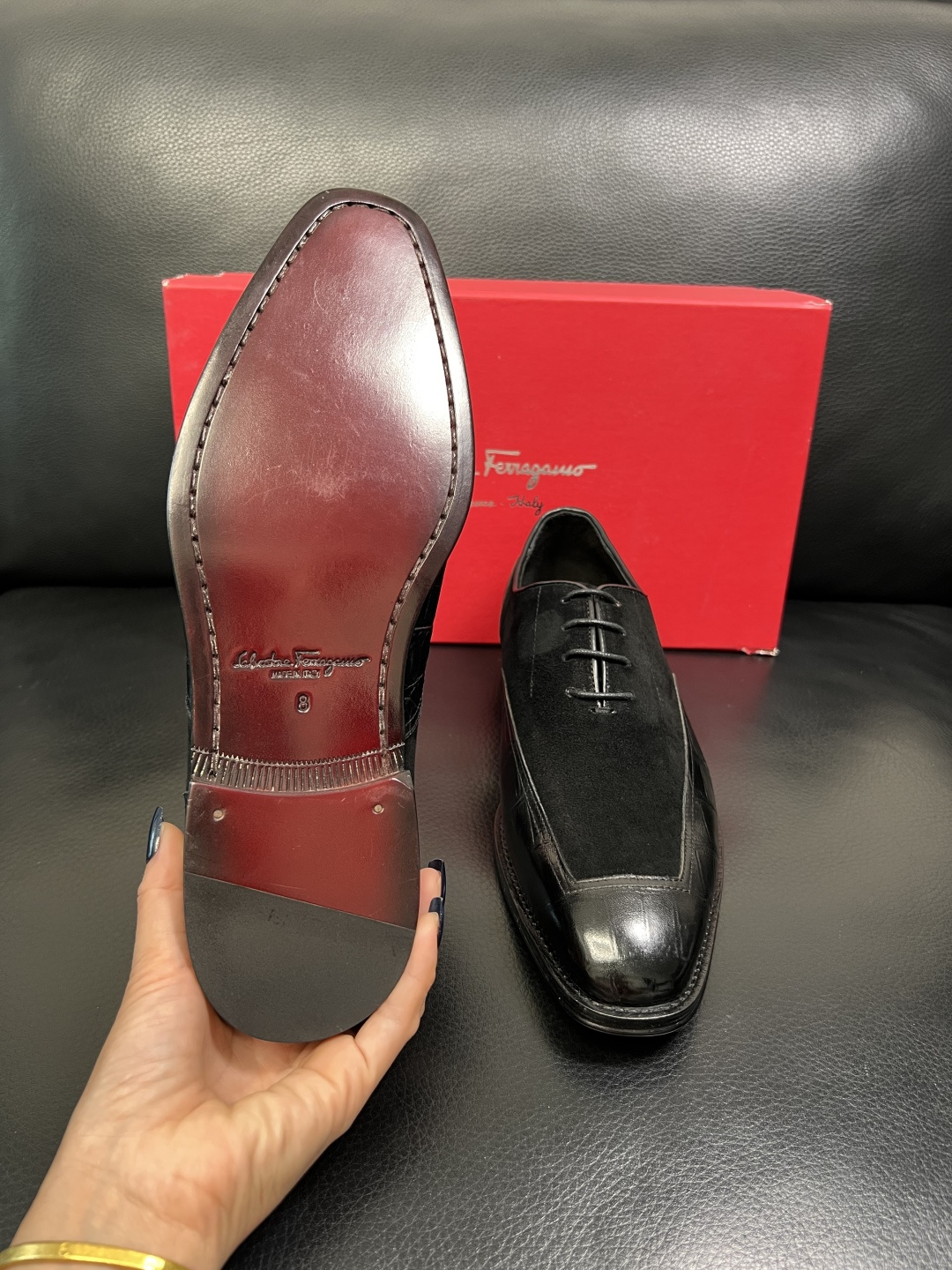 Ferragamo 高品质 顶级工艺品 菲拉格慕 皮鞋 专柜同步发售原厂配置，意大利进口原版牛皮，进口水