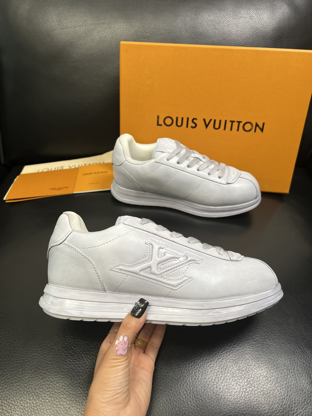 Lv 高品质 顶级工艺品 路易威登，运动板鞋专柜同步，鞋面意大利进口，高品质拼接缤纷色彩复杂工艺品，进口