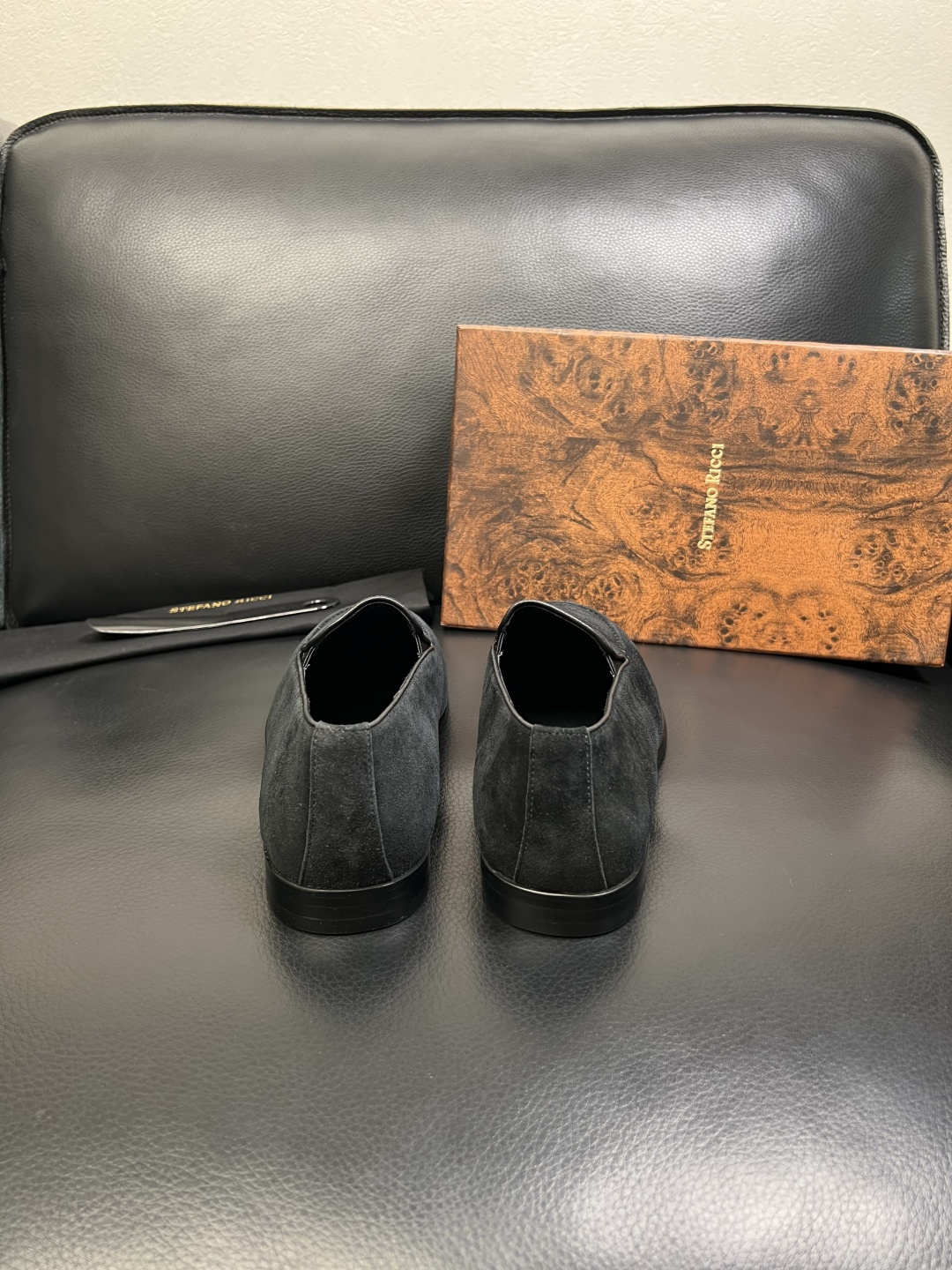 StefanoRicci 顶级代购 史蒂芬 劳尼治 专柜新品同步，鞋面意大利进口牛皮面料，进口水染牛皮内