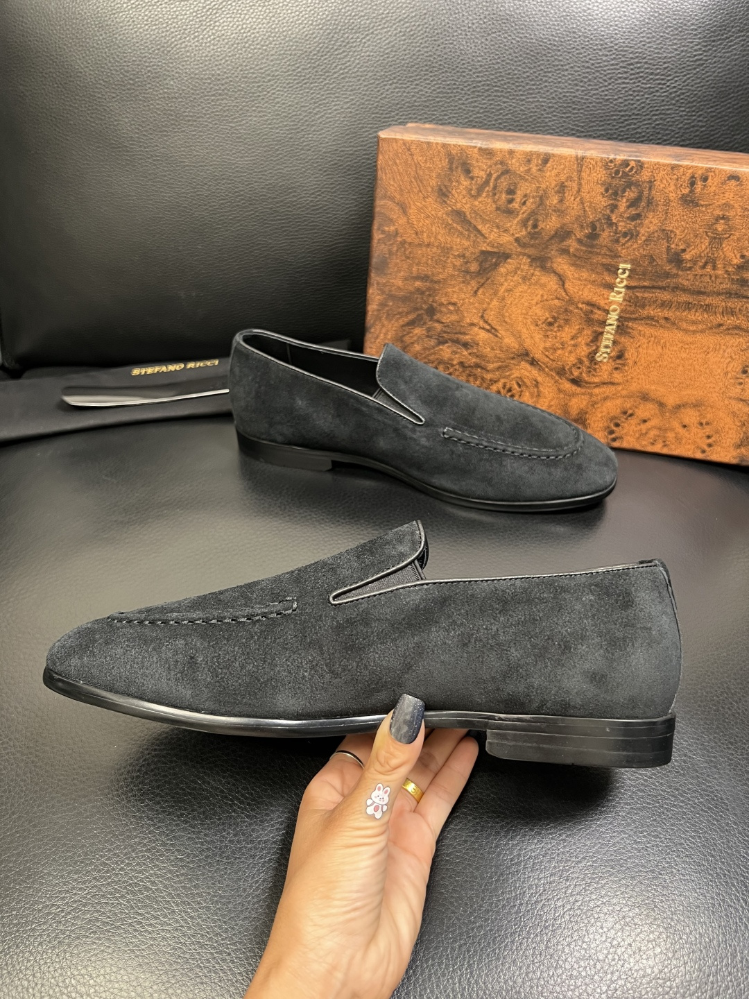 StefanoRicci 顶级代购 史蒂芬 劳尼治 专柜新品同步，鞋面意大利进口牛皮面料，进口水染牛皮内