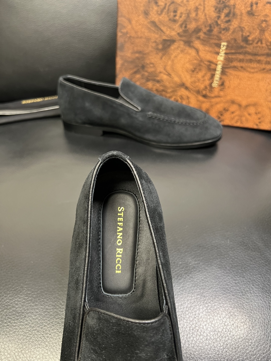 StefanoRicci 顶级代购 史蒂芬 劳尼治 专柜新品同步，鞋面意大利进口牛皮面料，进口水染牛皮内