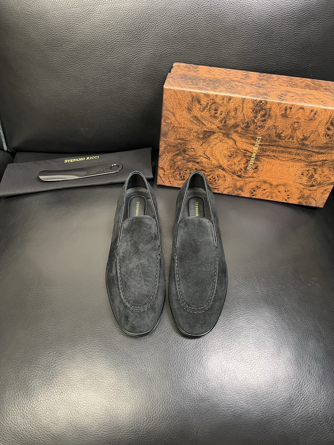 StefanoRicci 顶级代购 史蒂芬 劳尼治 专柜新品同步，鞋面意大利进口牛皮面料，进口水染牛皮内