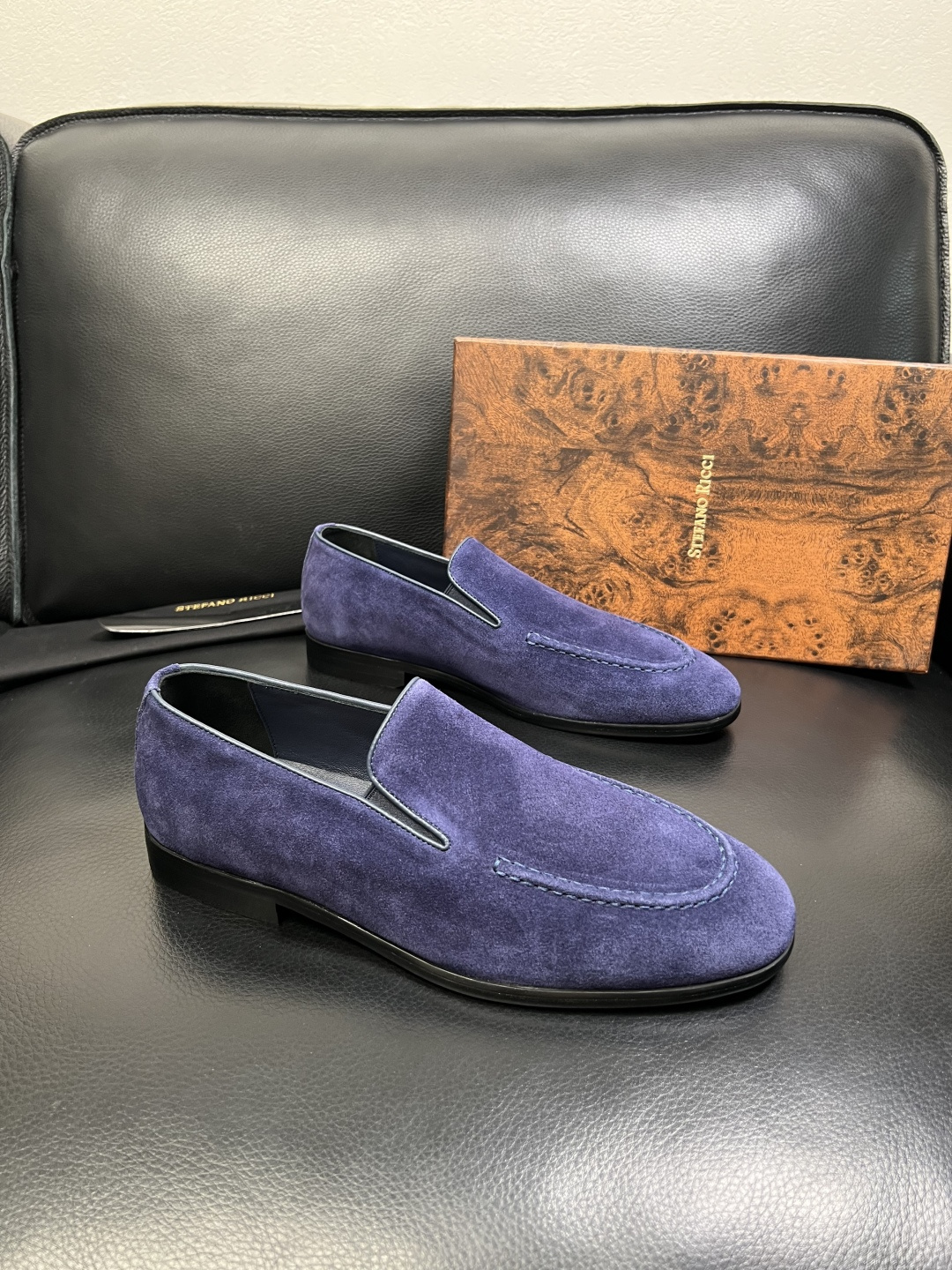 StefanoRicci 顶级代购 史蒂芬 劳尼治 专柜新品同步，鞋面意大利进口牛皮面料，进口水染牛皮内