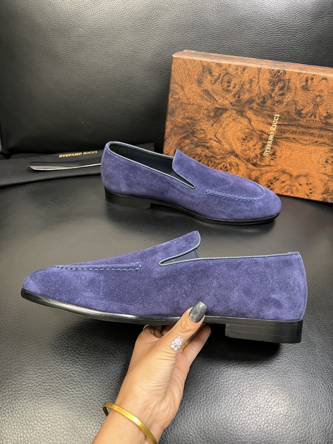 StefanoRicci 顶级代购 史蒂芬 劳尼治 专柜新品同步，鞋面意大利进口牛皮面料，进口水染牛皮内