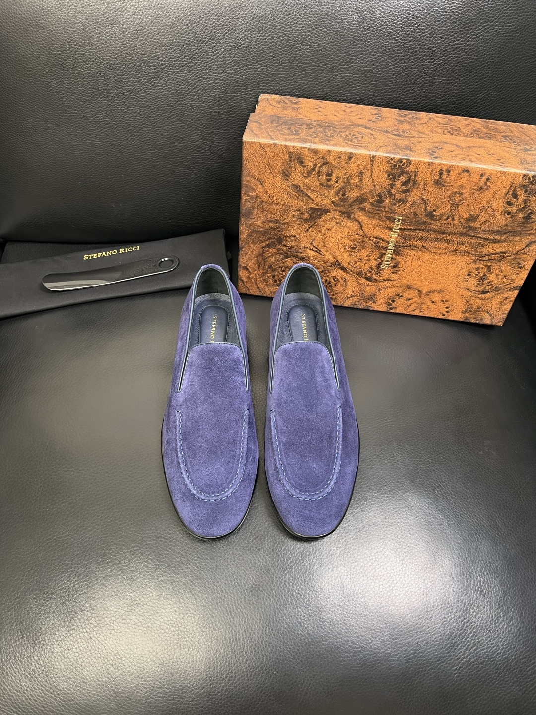 StefanoRicci 顶级代购 史蒂芬 劳尼治 专柜新品同步，鞋面意大利进口牛皮面料，进口水染牛皮内