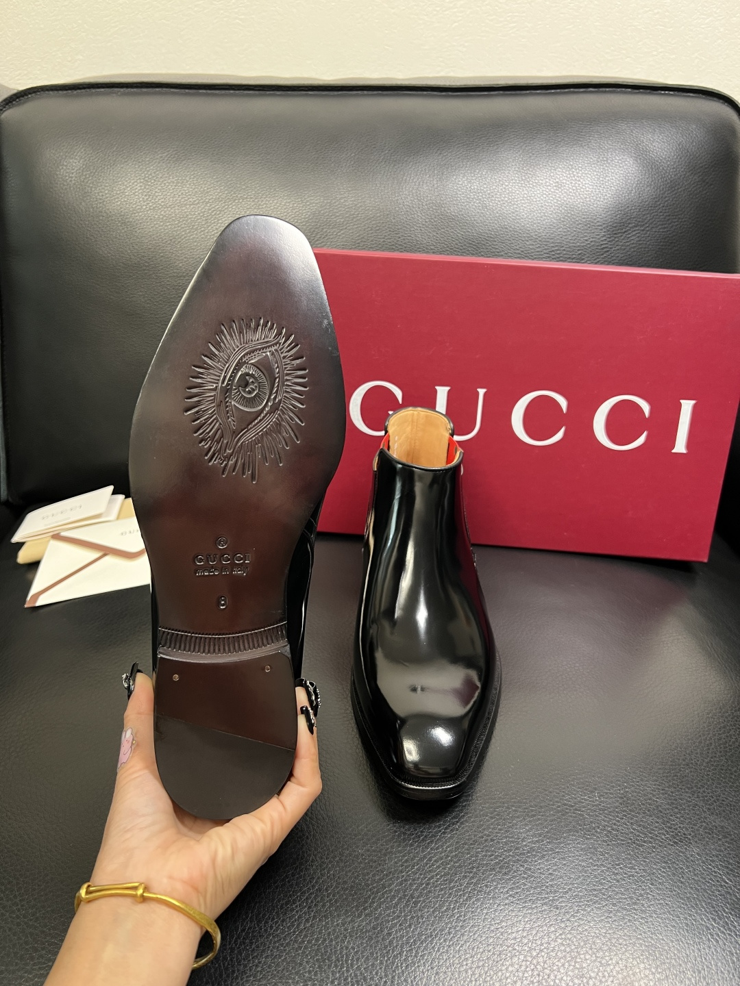 Gucci 高品质 顶级工艺品 古奇 皮鞋系列专柜同步 原厂配置，意大利进口原版牛皮，进口水染牛里 ，鞋