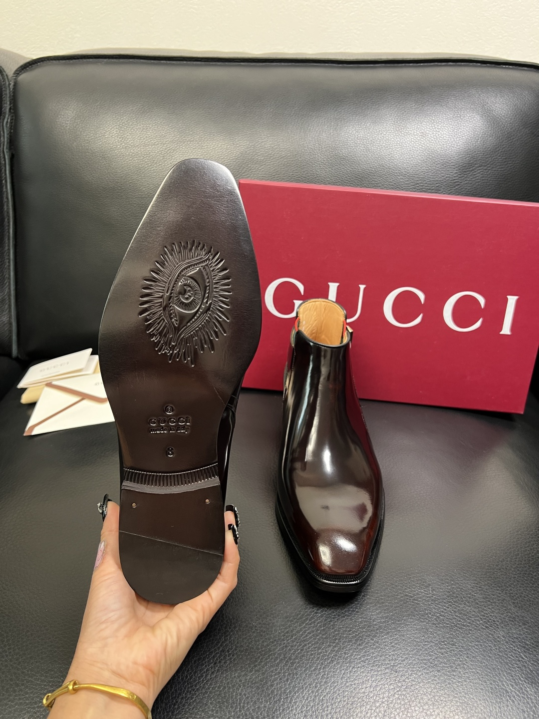 Gucci 高品质 顶级工艺品 古奇 皮鞋系列专柜同步 原厂配置，意大利进口原版牛皮，进口水染牛里 ，鞋