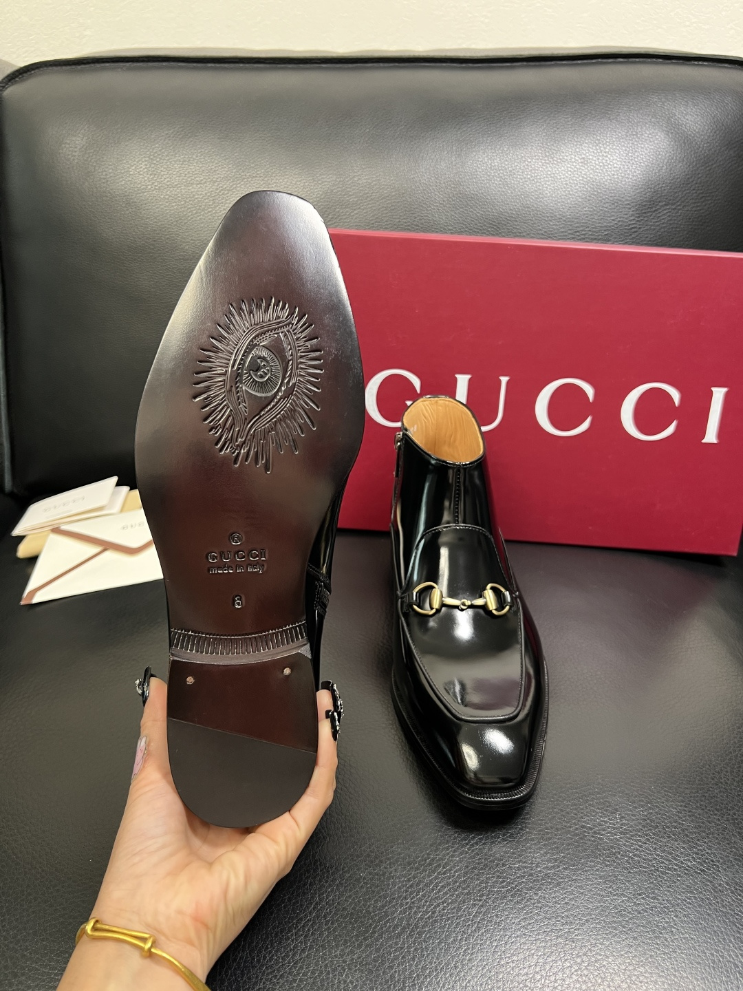 Gucci 高品质 顶级工艺品 古奇 皮鞋系列专柜同步 原厂配置，意大利进口原版牛皮，进口水染牛里 ，鞋