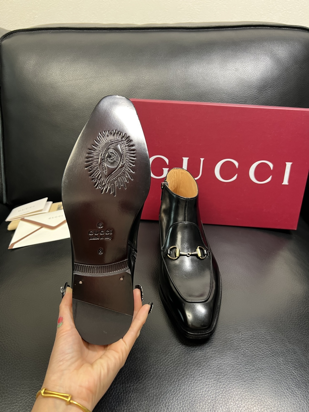 Gucci 高品质 顶级工艺品 古奇 皮鞋系列专柜同步 原厂配置，意大利进口原版牛皮，进口水染牛里 ，鞋