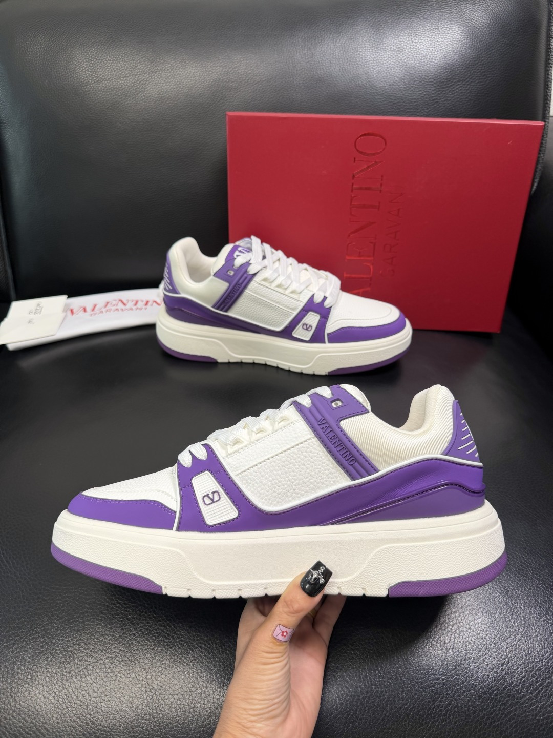 VALENTINO 高品质 顶级工艺品 华伦天奴，运动板鞋专柜同步，鞋面意大利进口，高品质拼接缤纷色彩复