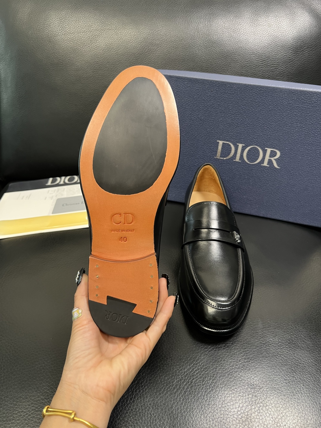 Dior 高品质 顶级工艺品 迪奥 皮鞋系列专柜同步原厂配置，意大利进口牛皮，全进口水染牛皮里垫，鞋底：