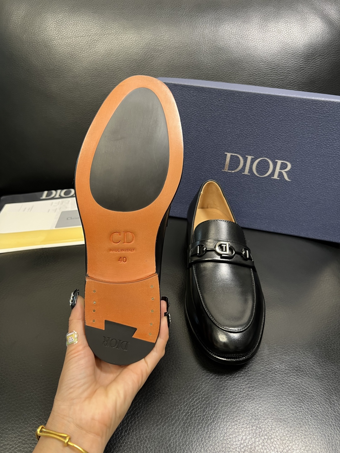 Dior 高品质 顶级工艺品 迪奥 皮鞋系列专柜同步原厂配置，意大利进口牛皮，全进口水染牛皮里垫，鞋底：