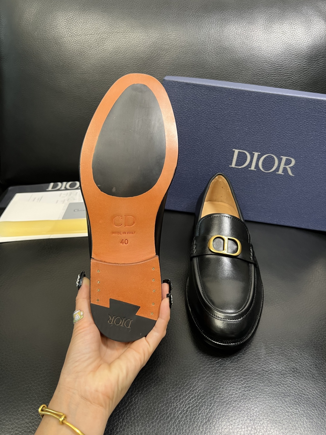 Dior 高品质 顶级工艺品 迪奥 皮鞋系列专柜同步原厂配置，意大利进口牛皮，全进口水染牛皮里垫，鞋底：