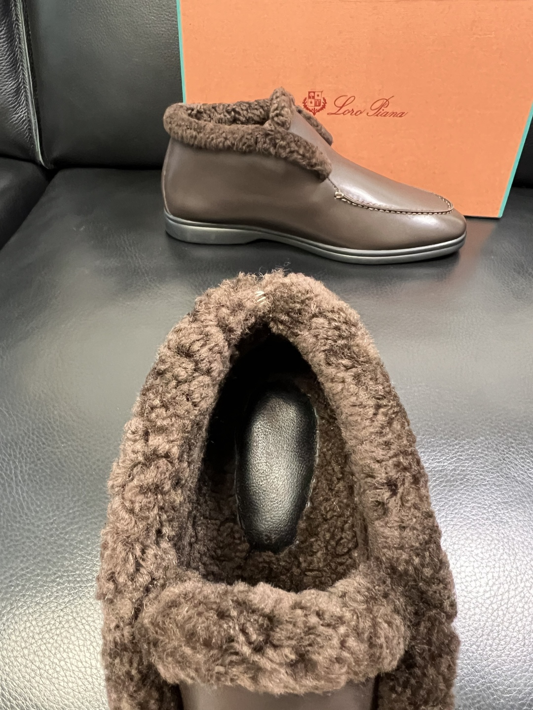 Loro piana 高品质 顶级工艺品 诺悠翩雅 靴子高帮新品专柜同步原厂配置，鞋面意大利进口牛皮面料