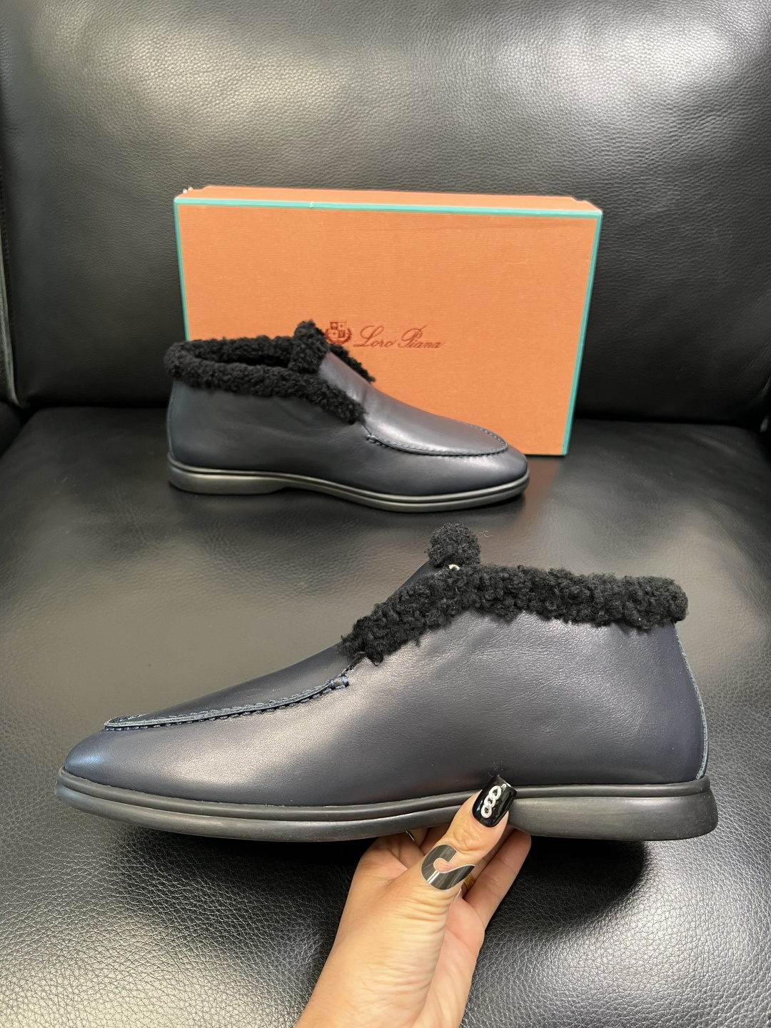 Loro piana 高品质 顶级工艺品 诺悠翩雅 靴子高帮新品专柜同步原厂配置，鞋面意大利进口牛皮面料