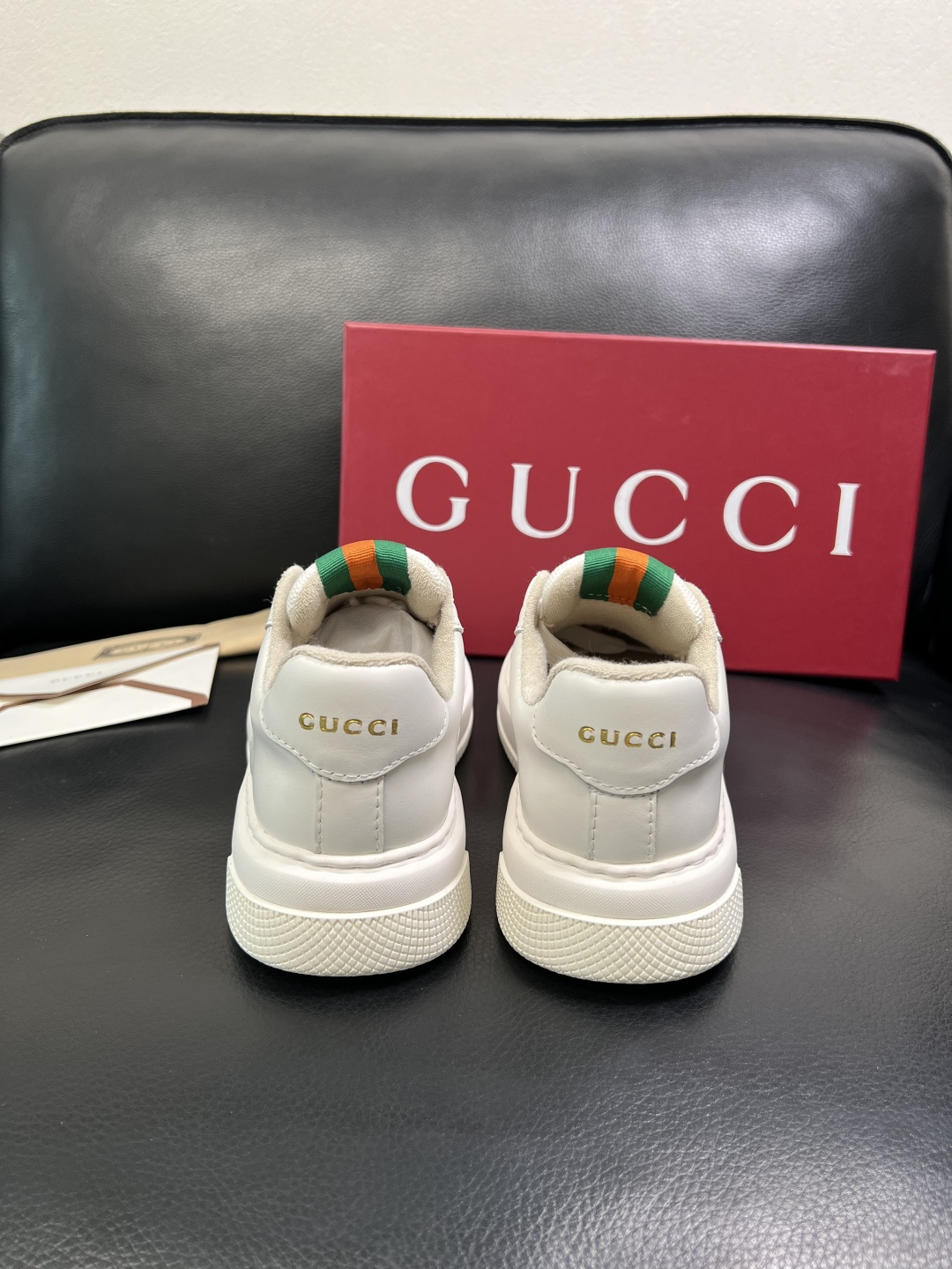 Gucci 高品质 顶级工艺品 古奇 专柜新款原厂配置，意大利进口牛皮搭配印花布面料，进口牛皮内里垫，透