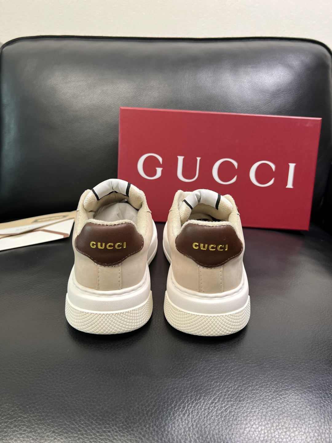 Gucci 高品质 顶级工艺品 古奇 专柜新款原厂配置，意大利进口牛皮搭配印花布面料，进口牛皮内里垫，透