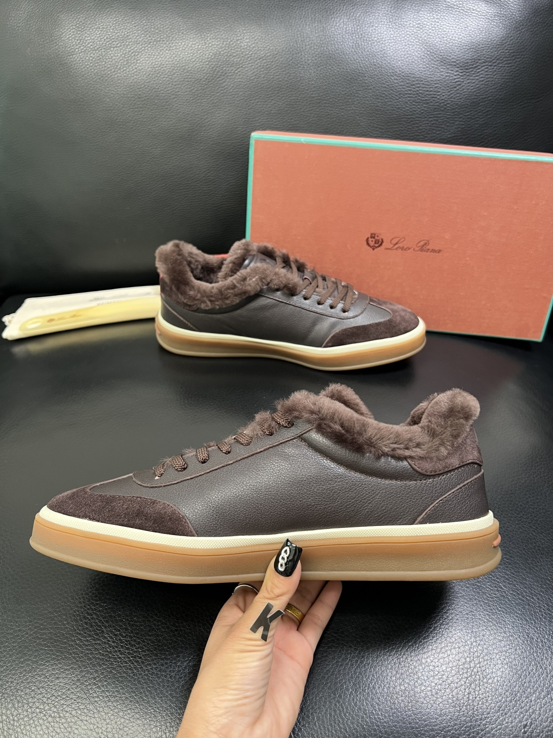 Loro piana 高品质 顶级工艺品 诺悠翩雅 新品专柜同步原厂配置，鞋面意大利进口牛皮面料，羔羊毛