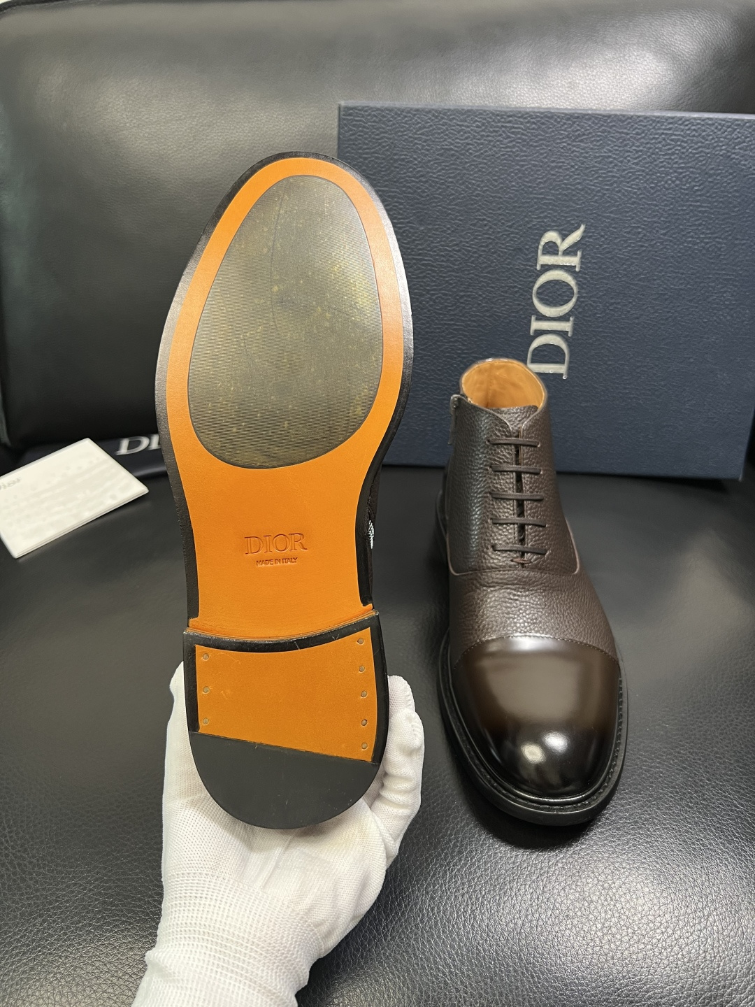 Dior 顶级工艺品 迪奥 靴子高帮专柜同步 原厂配置，意大利进口原版牛皮面料，透气舒适进口水染牛里垫，