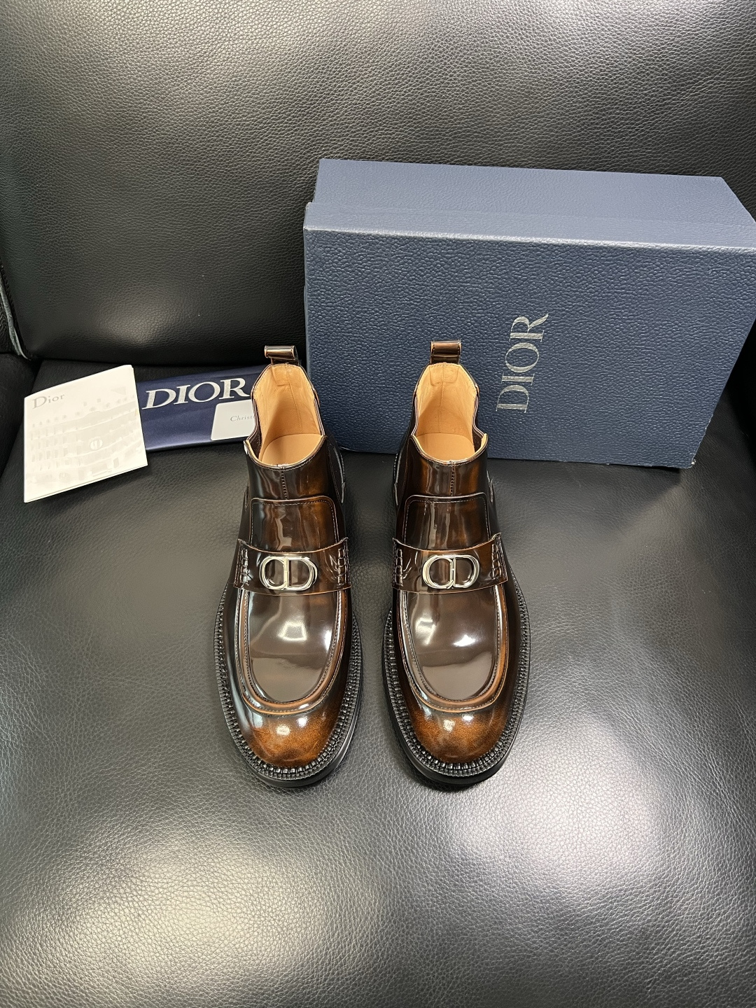 Dior 顶级工艺品 迪奥 靴子高帮专柜同步 原厂配置，意大利进口原版牛皮面料，透气舒适进口水染牛里垫，