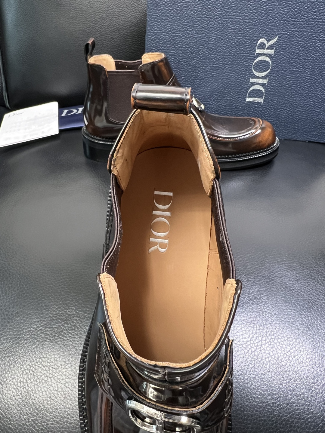 Dior 顶级工艺品 迪奥 靴子高帮专柜同步 原厂配置，意大利进口原版牛皮面料，透气舒适进口水染牛里垫，
