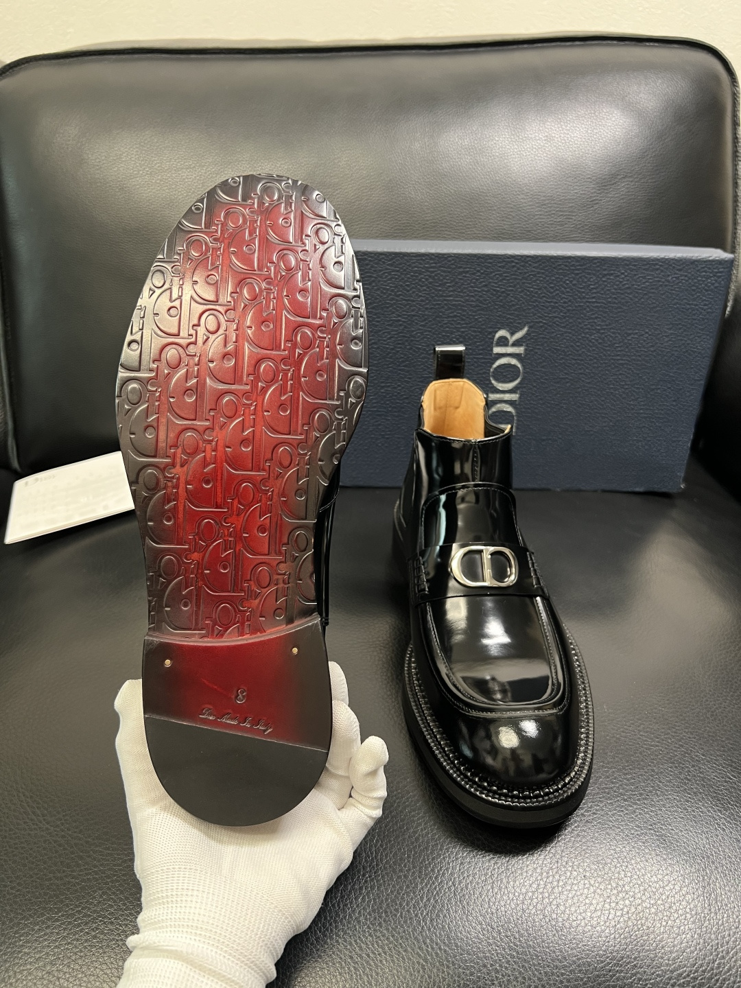 Dior 顶级工艺品 迪奥 靴子高帮专柜同步 原厂配置，意大利进口原版牛皮面料，透气舒适进口水染牛里垫，