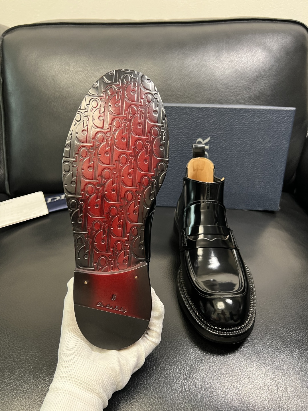Dior 顶级工艺品 迪奥 靴子高帮专柜同步 原厂配置，意大利进口原版牛皮面料，透气舒适进口水染牛里垫，