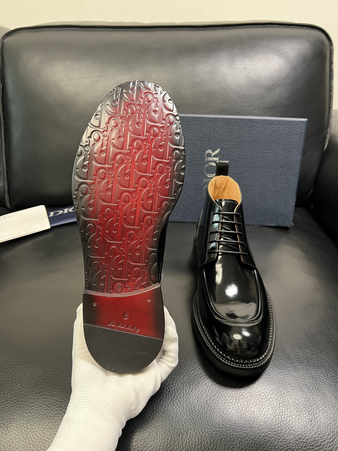 Dior 顶级工艺品 迪奥 靴子高帮专柜同步 原厂配置，意大利进口原版牛皮面料，透气舒适进口水染牛里垫，